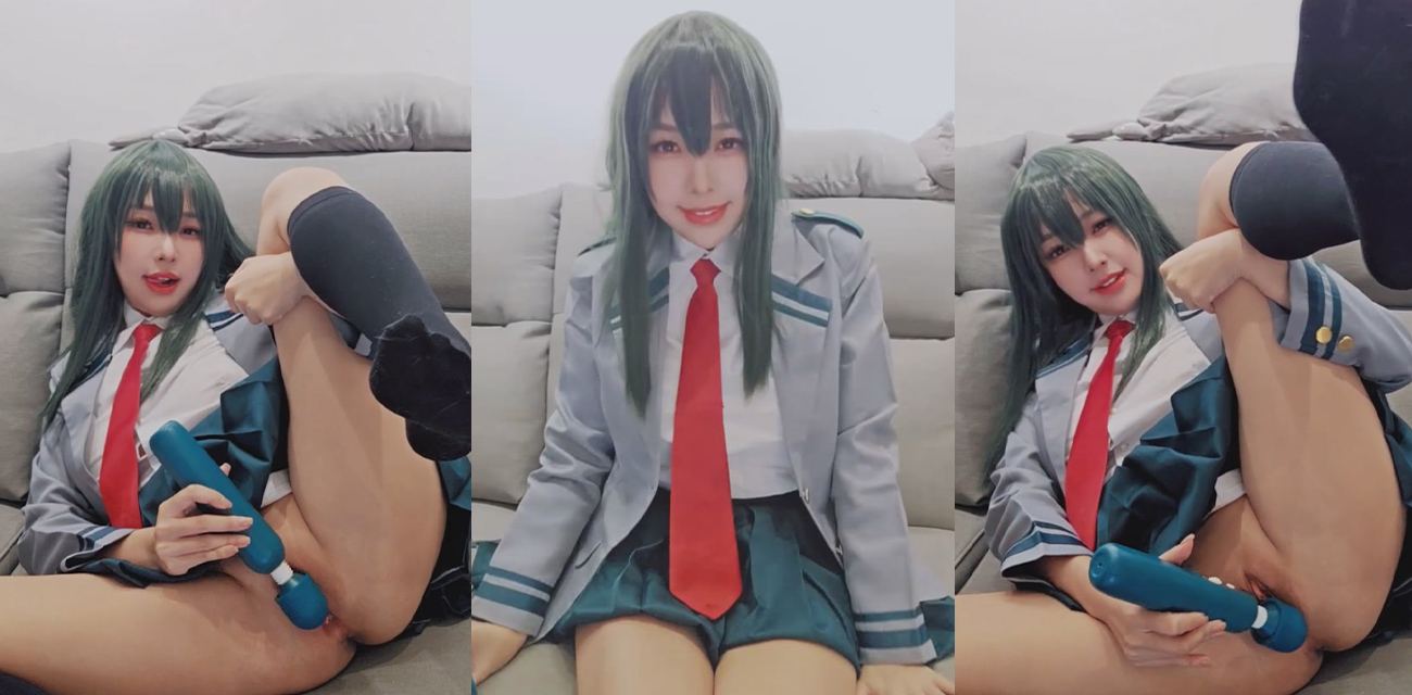 顶流福利姬 慕慕Momo 最新COS绝美蛙吹梅雨 大黑牛自慰被细狗男友发现 当场打桩爆操！ - 51吃瓜网-51吃瓜网