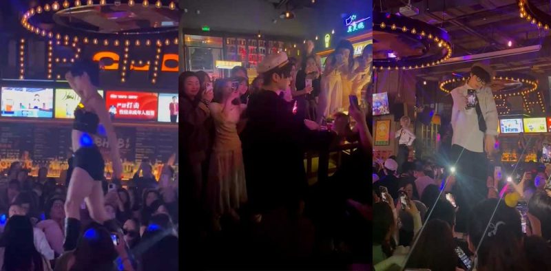 火爆全网！长沙春天酒吧极品男模烂大街 小仙女们的天堂 妹子逼痒难耐直接狂舔胸肌 被无情大屌爆操抽插！-51吃瓜网