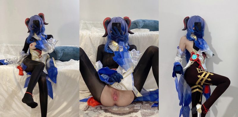 萝莉福利姬 仙仙桃 COS甘雨 对镜拍自慰 白虎小穴粉肉外翻 白浆淫水狂流不止！-51吃瓜网