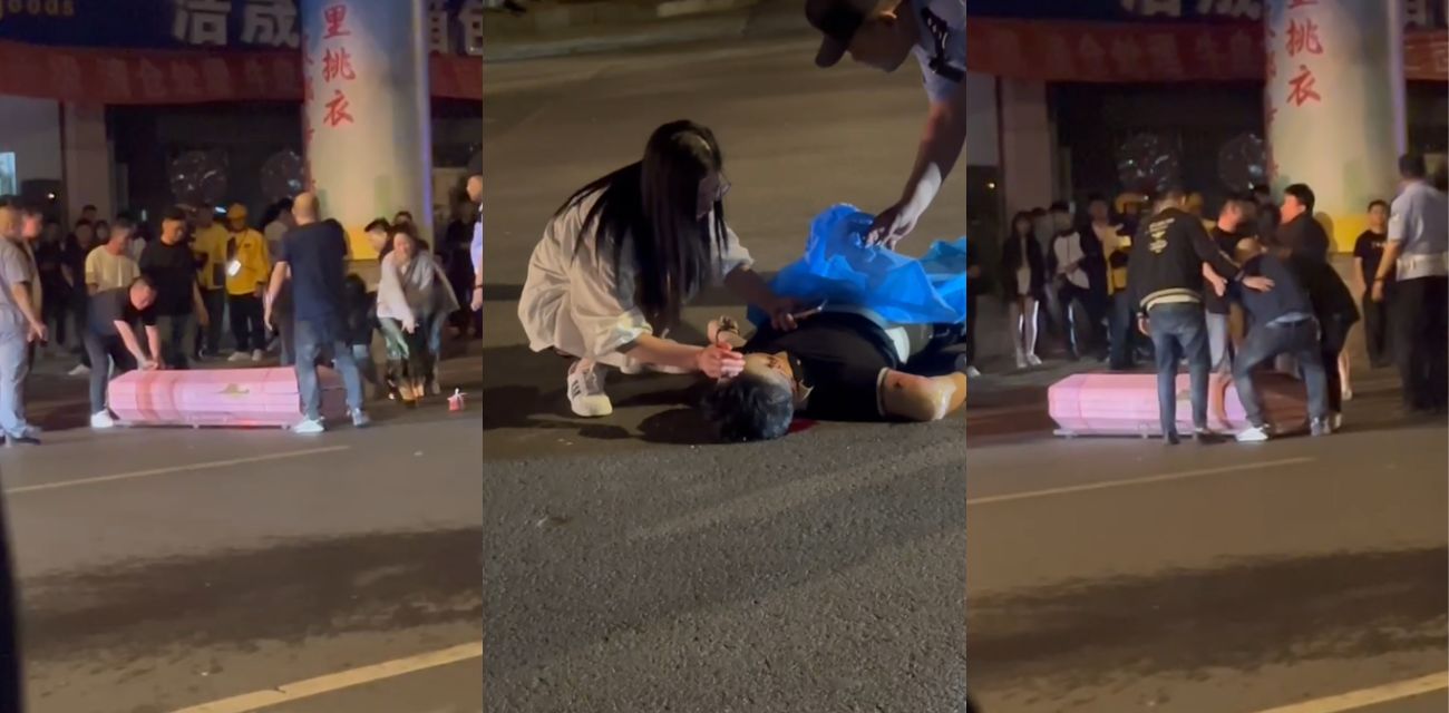 河北辛集再现惨烈车祸 醉汉躺马路上 被醉驾无证男子当场撞死 现场多视角视频曝光！ - 51吃瓜网-51吃瓜网