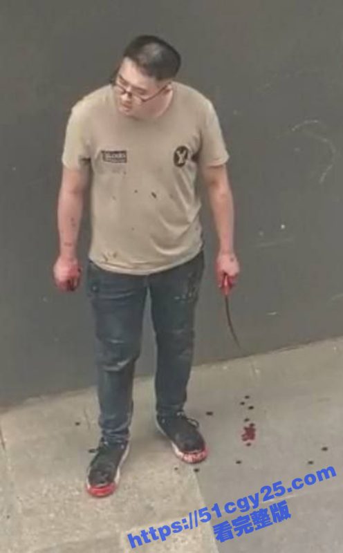 男子被荡妇戴绿帽心中愤慨 竟当街持刀杀妻 刀被捅弯后众人合力将其制服！-51吃瓜网