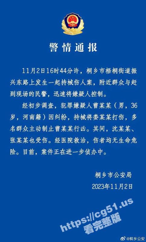 男子持榔头当街追砸女子! 浙江桐乡男子用榔头多次锤击女律师头部 群众合力制服男子【现场完整视频】-51吃瓜网